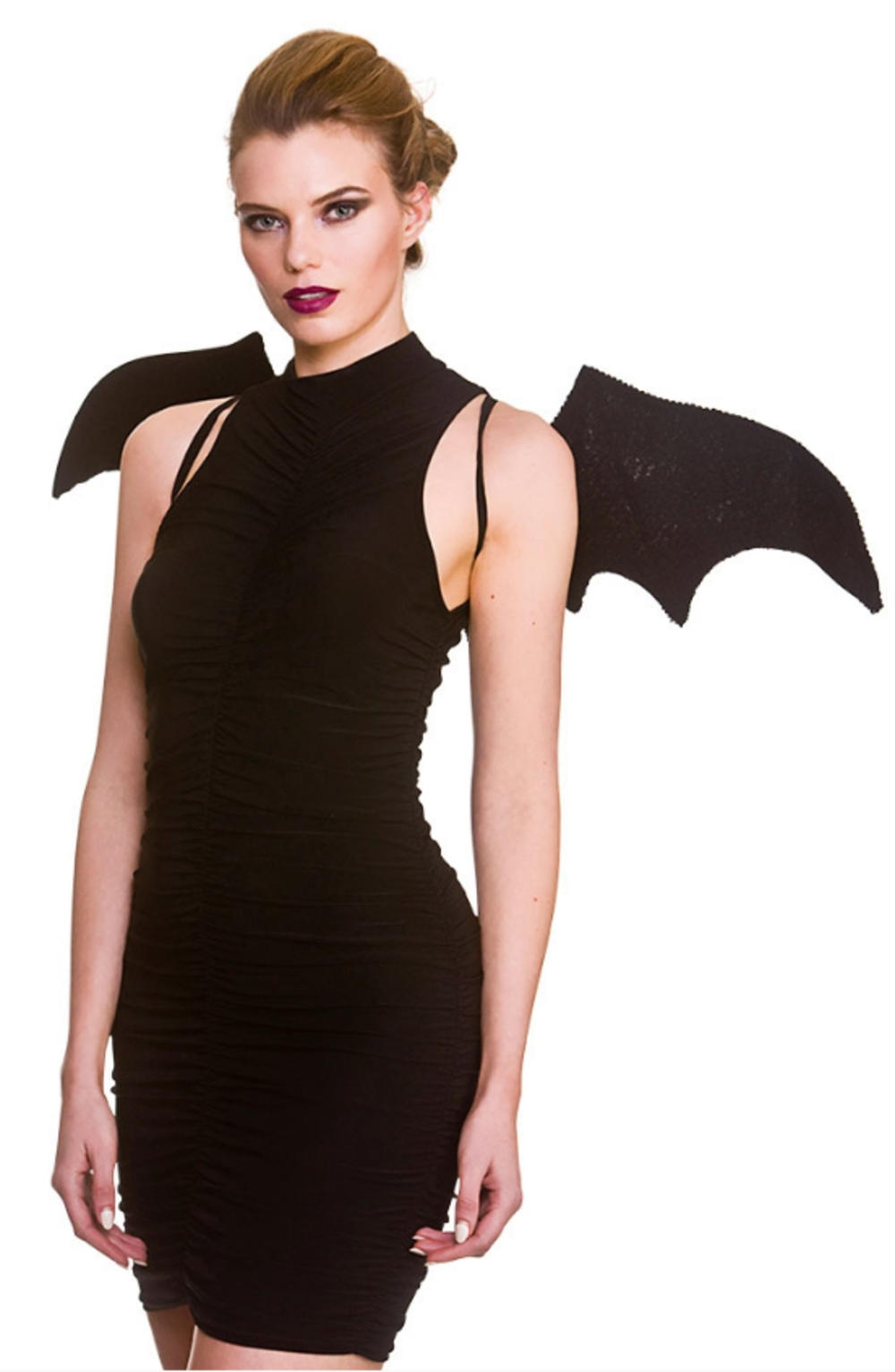 Bat Wings Adults Fancy Dress Vampire Halloween Ladies Mens Costume